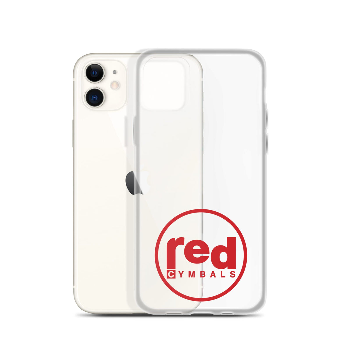 Red Cymbals Mobile Phone Case Clear Case for iPhone® Clear Case for iPhone®