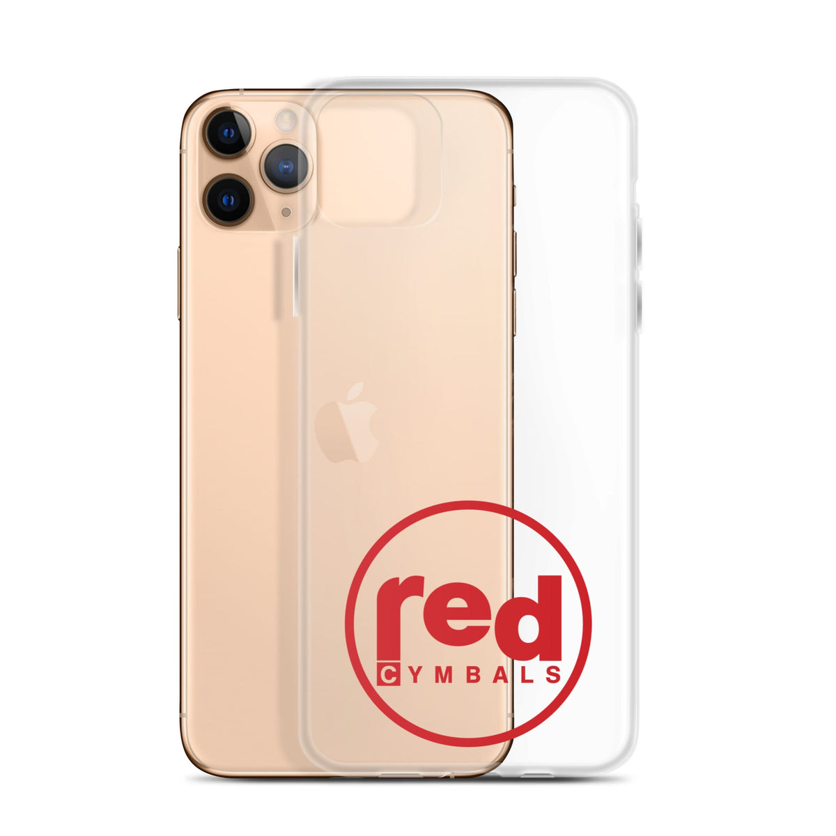 Red Cymbals Mobile Phone Case Clear Case for iPhone® Clear Case for iPhone®