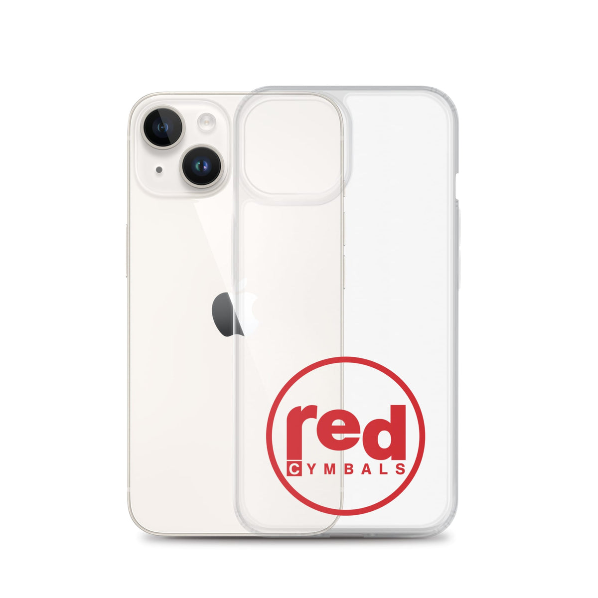 Red Cymbals Mobile Phone Case Clear Case for iPhone® Clear Case for iPhone®