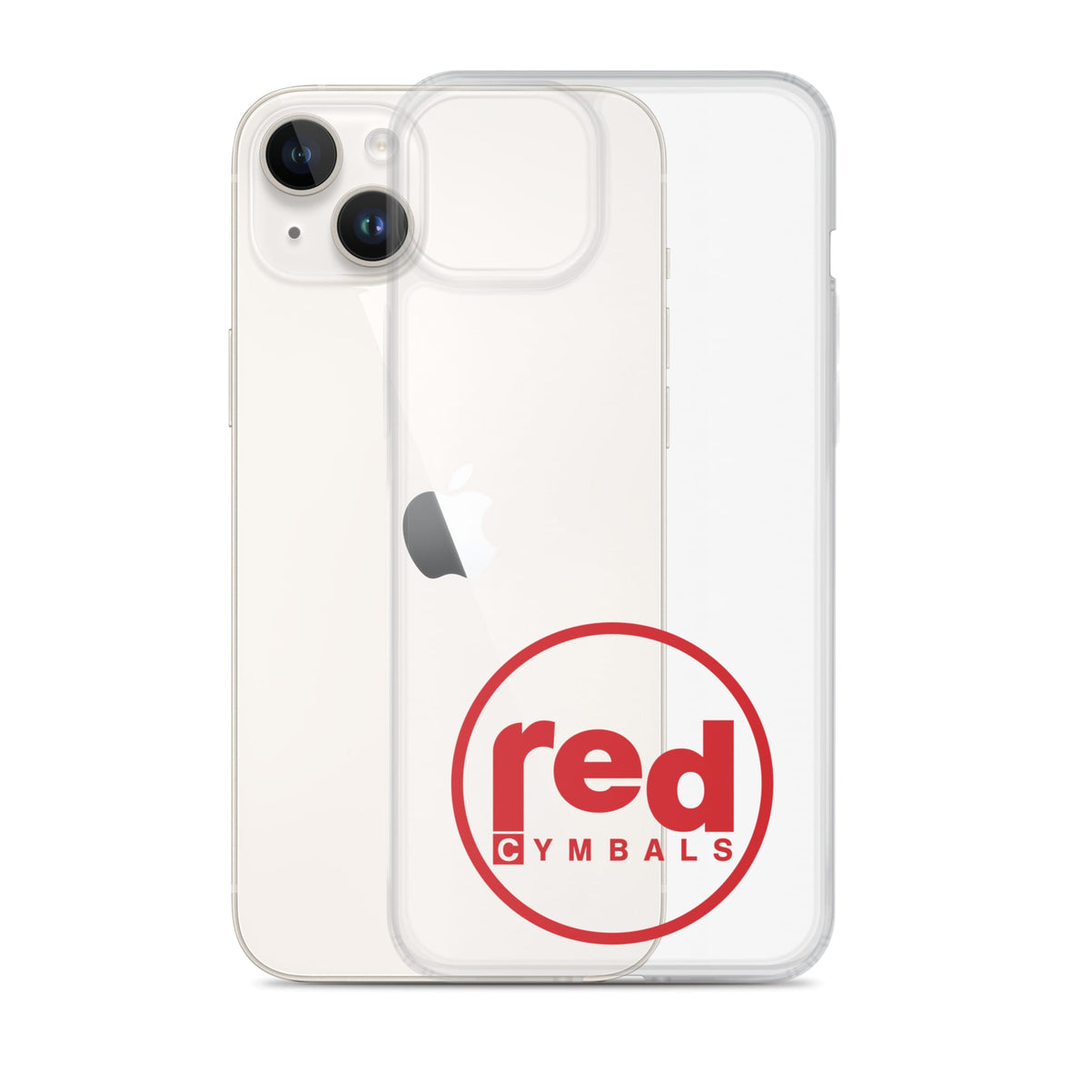 Red Cymbals Mobile Phone Case Clear Case for iPhone® Clear Case for iPhone®