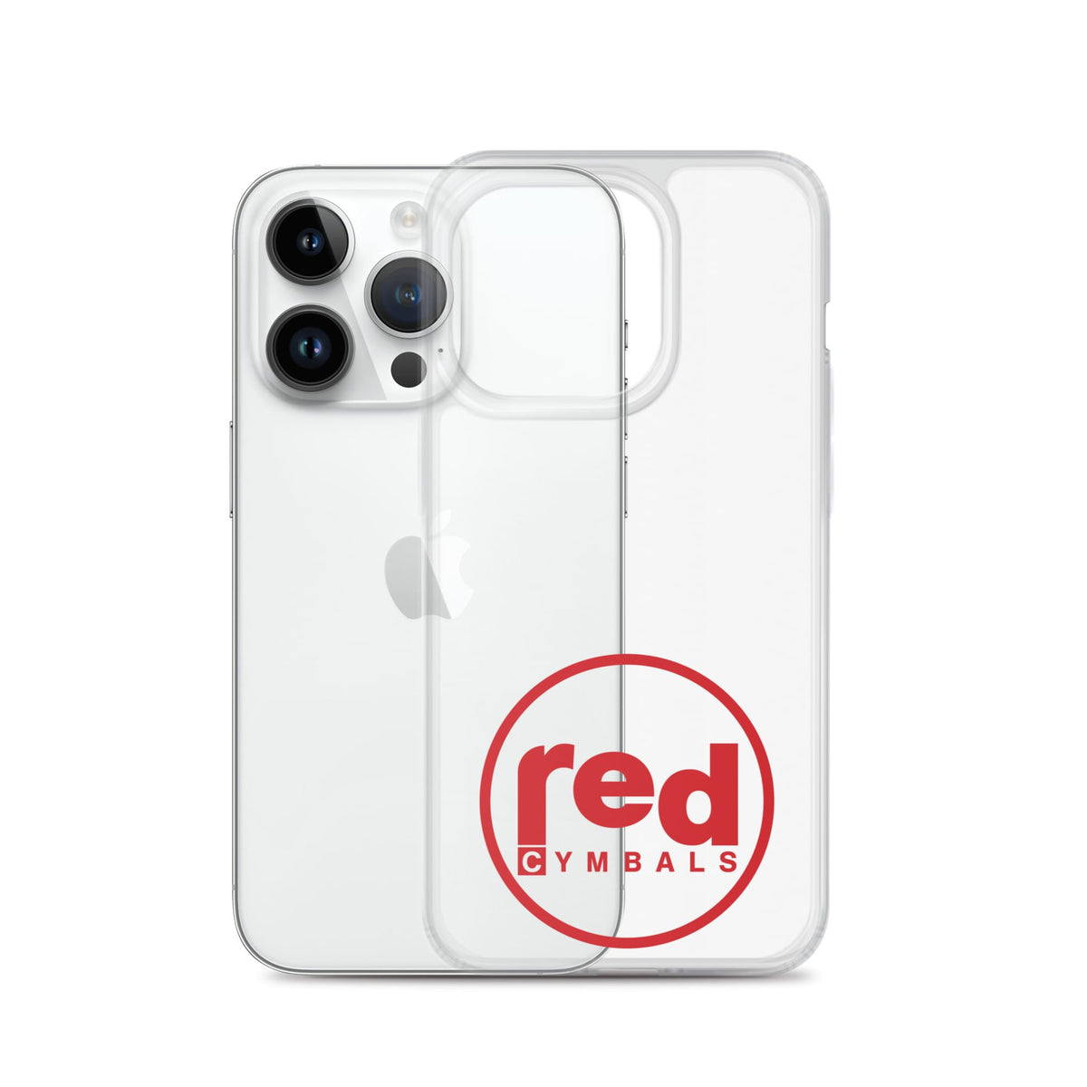 Red Cymbals Mobile Phone Case Clear Case for iPhone® Clear Case for iPhone®