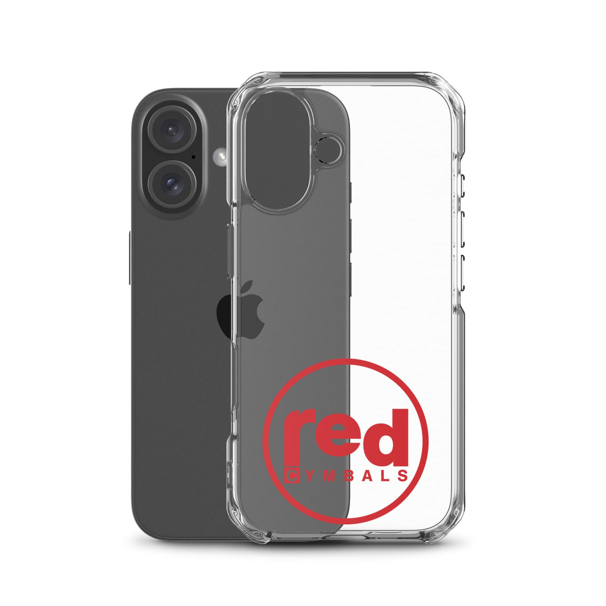 Red Cymbals Mobile Phone Case Clear Case for iPhone® Clear Case for iPhone®