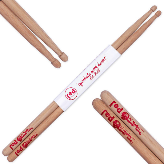 Red Drumticks Lion XL 5A Acorn Tip
