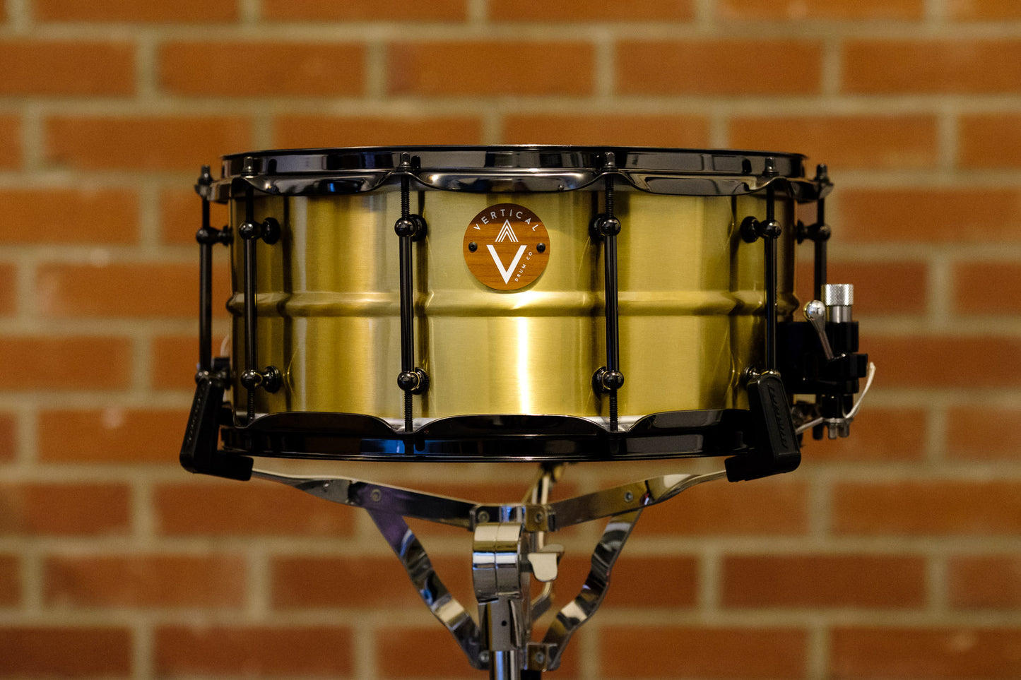 Vertical Drum Co. Refrain 6.5×14" Raw Brass Snare Drum