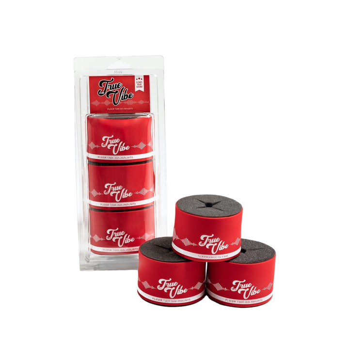 True Vibe Original Red, Blue or Black Drum Isolation Mounts