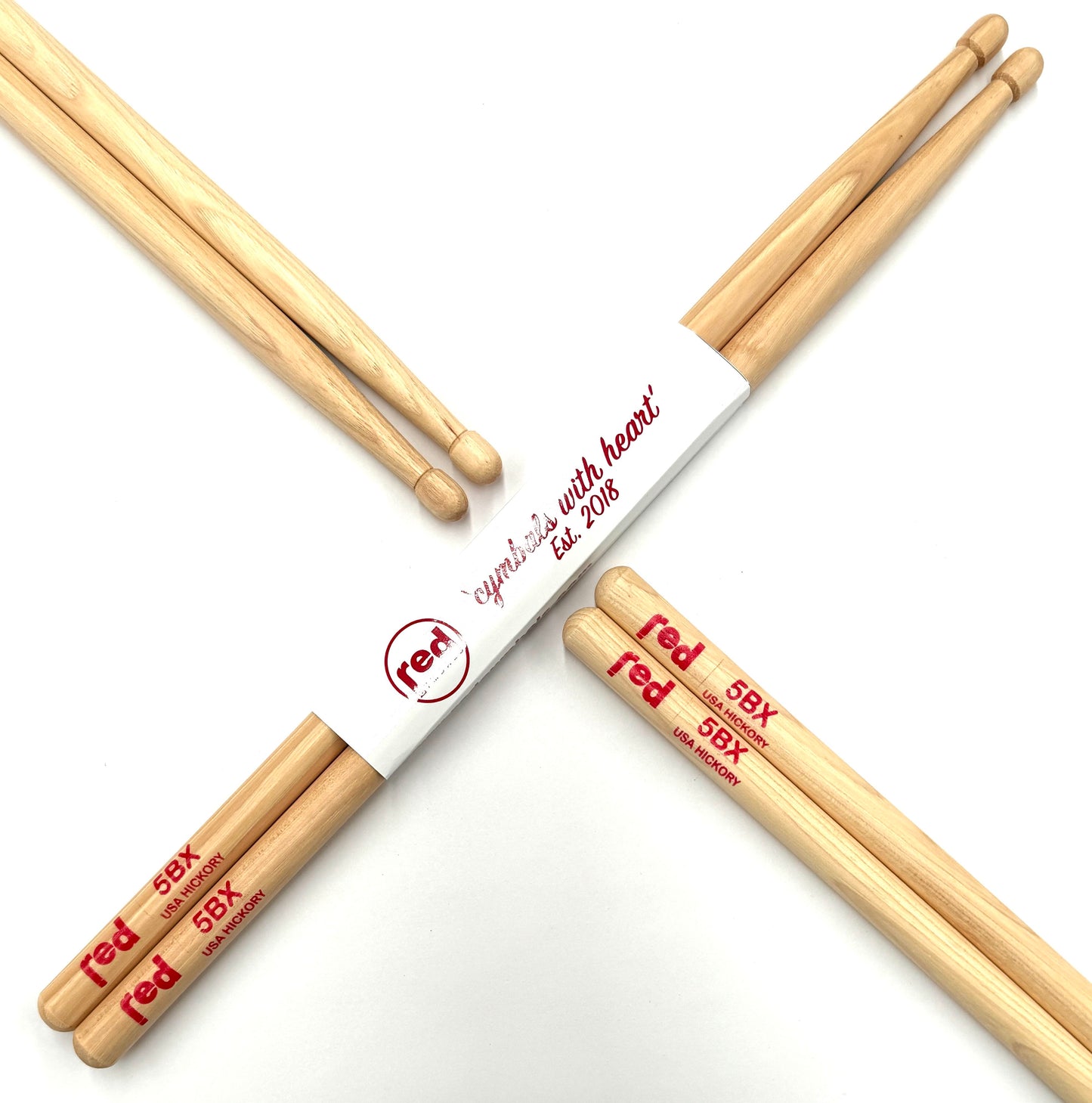 Red Drumsticks Natural Series multiple sizes