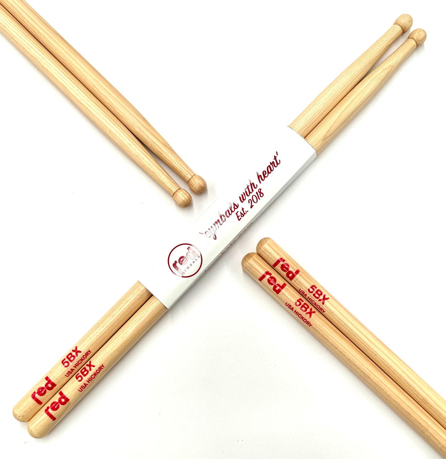 Red Drumsticks Natural Series multiple sizes