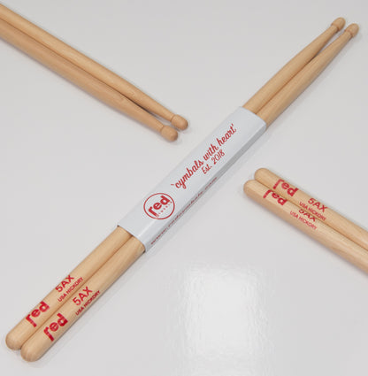 Red Drumsticks Natural Series multiple sizes