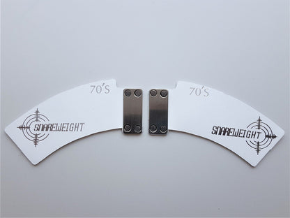 Snareweight 70s Insert for Brass #5 (Pair) Black or White