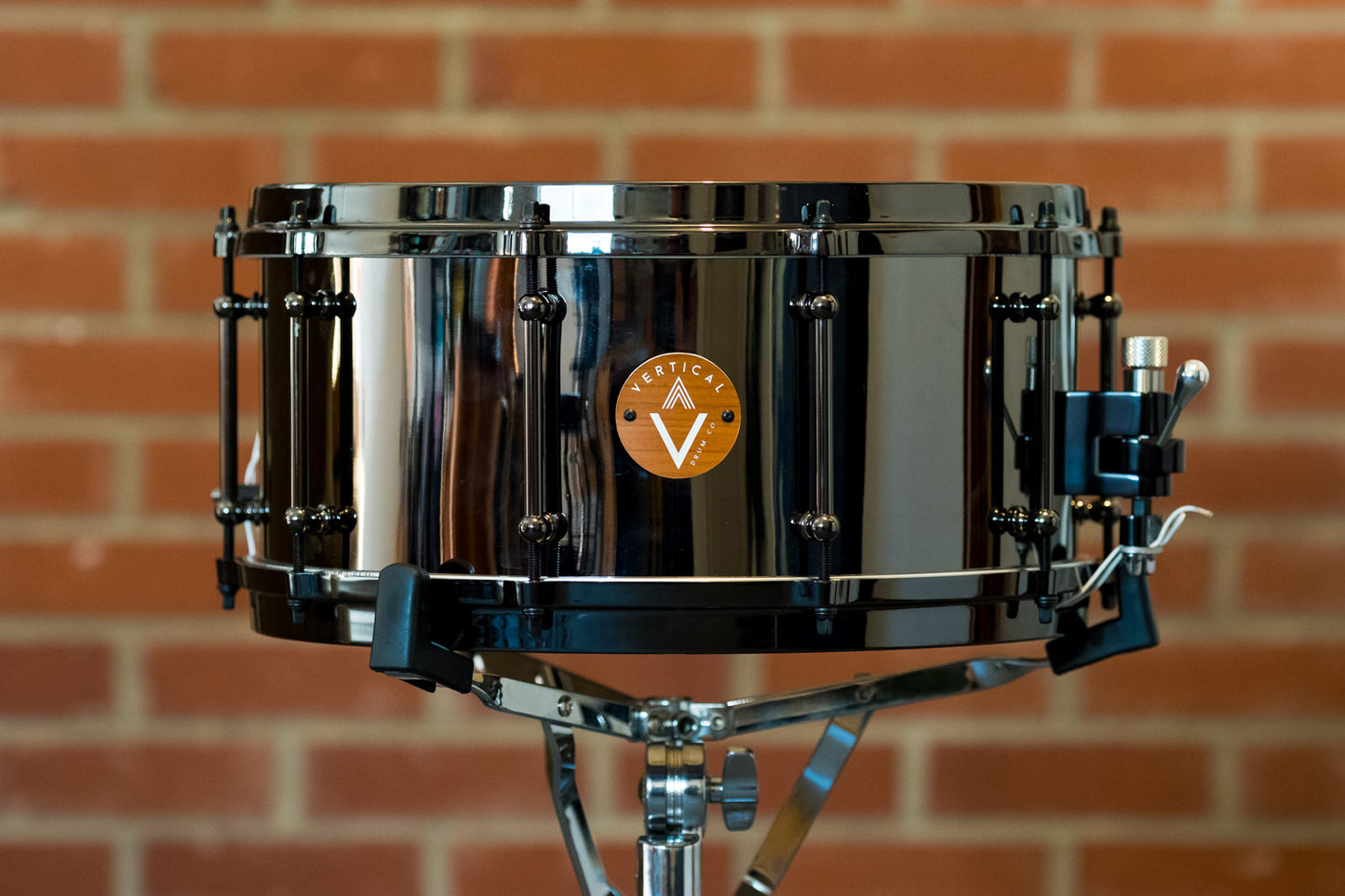 Vertical Drum Co. Bridge 6.5×14” Black Nickel/Brass Snare Drum