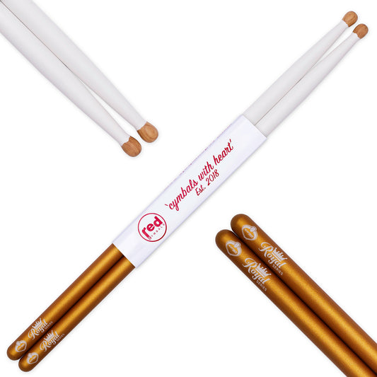 Red Drumsticks Royal Series 5A Oval Tip