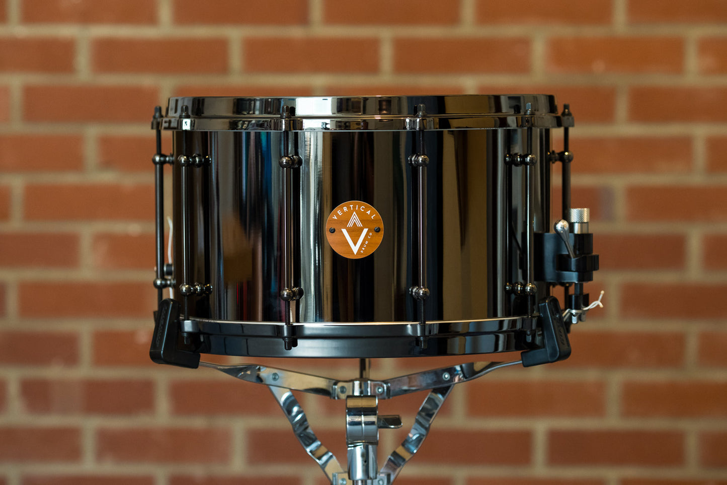 Vertical Drum Co. Vamp 8×14” Black Nickel/Brass Snare Drum