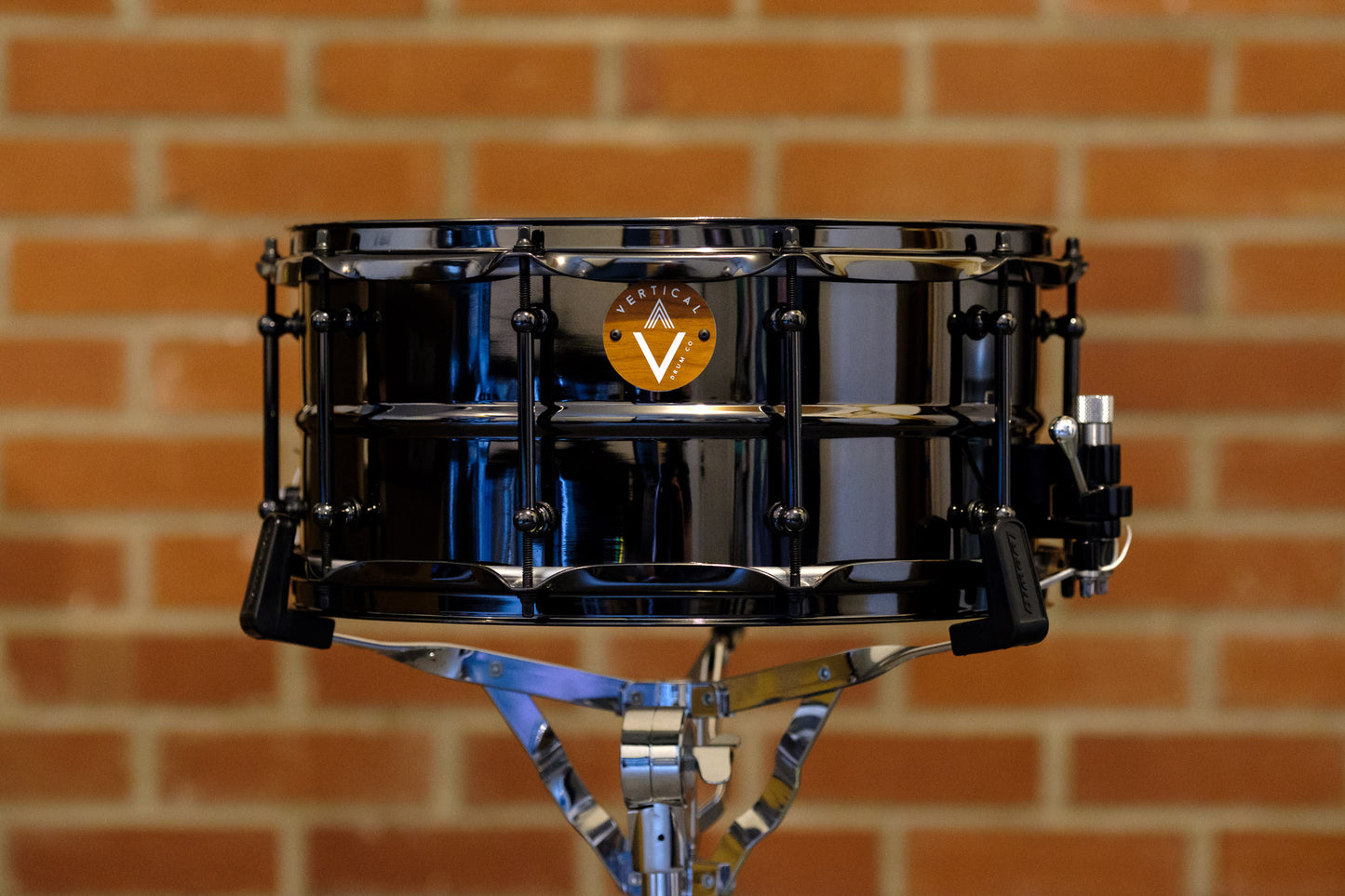 Vertical Drum Co. Verse 6.5×14” Beaded Black Nickel/Brass Snare Drum