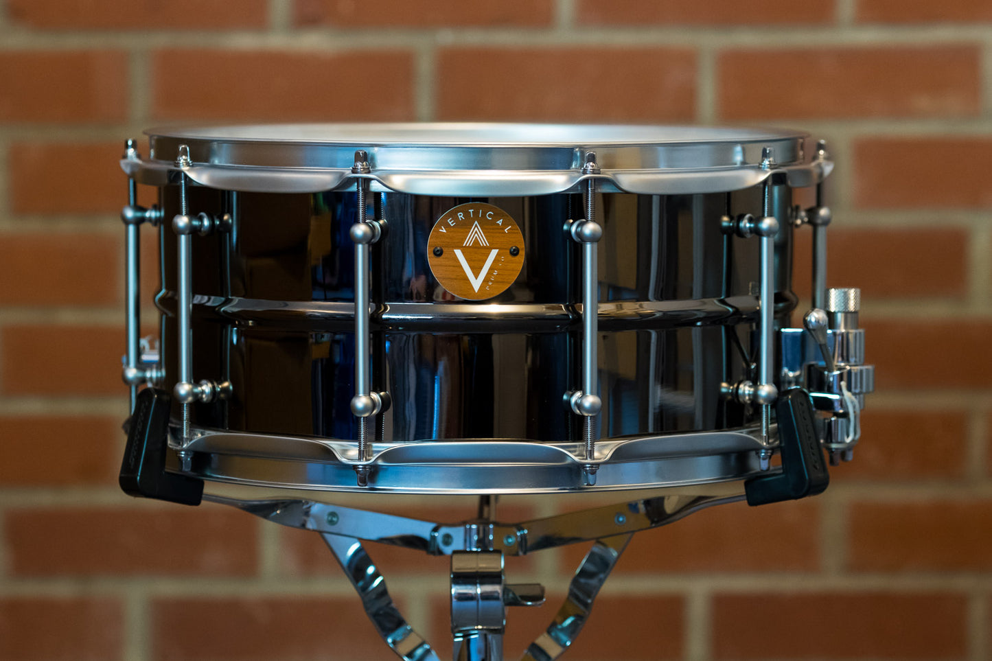 Vertical Drum Co. Verse 6.5×14” Beaded Black Nickel/Brass Snare Drum